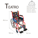 Παιδική αναπηρική καρέκλα | Πτυσσόμενο | Μεγάλες ρόδες | Υποπόδιο | Κόκκινο με ταπετσαρία με σχέδια | Θέατρο | Mobiclinic - Foto 2