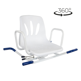 Περιστρεφόμενη καρέκλα μπάνιου | Μπράτσα | Δημιουργία αντιγράφων ασφαλείας | Ανατομικά | 360º | Mobiclinic