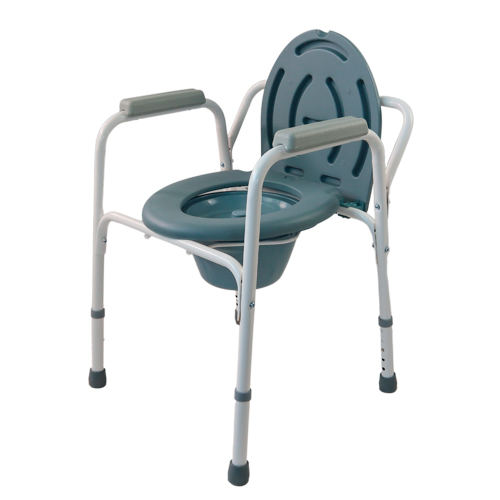 Silla con WC Arroyo mayores y discapacitados con Reposabrazos Acero Ayuda  de Baño Altura Regulable Tapa
