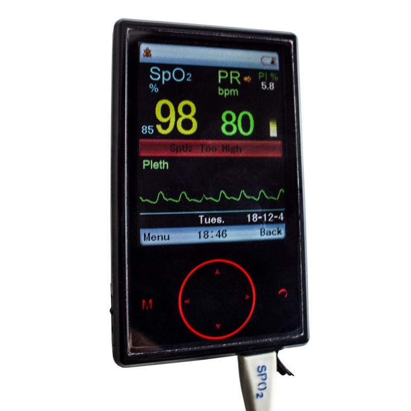 Strumenti Sanitari Professionali pulsossimetro OLED Ritioner Ossimetro Diagramma a Barre Ossigeno-Sangue pulsazioni SPO2 PR