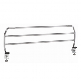 Barriera universale pieghevole | Sponde in acciaio cromato per letto | 2 pezzi | Apex