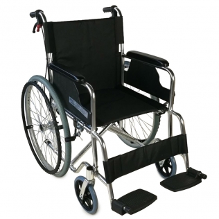 Sedia a rotelle | Pieghevole | Alluminio | Con i freni | Braccioli e poggiapiedi | Backup diviso | Palacio | Mobiclinico
