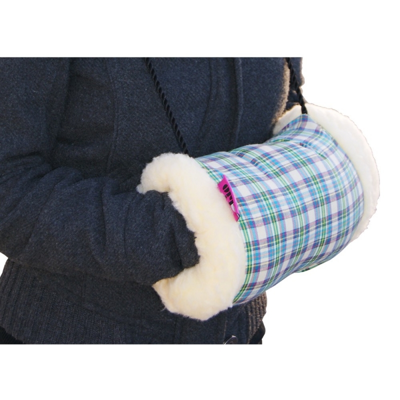 Scaldamani In Peluche Con Collo Cordone - Nero, Morbido E Portatile Per Donne - Foto 4