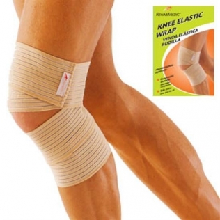 Tutore per ginocchio | Ginocchiera | Benda elastica | Taglia unica | Color beige