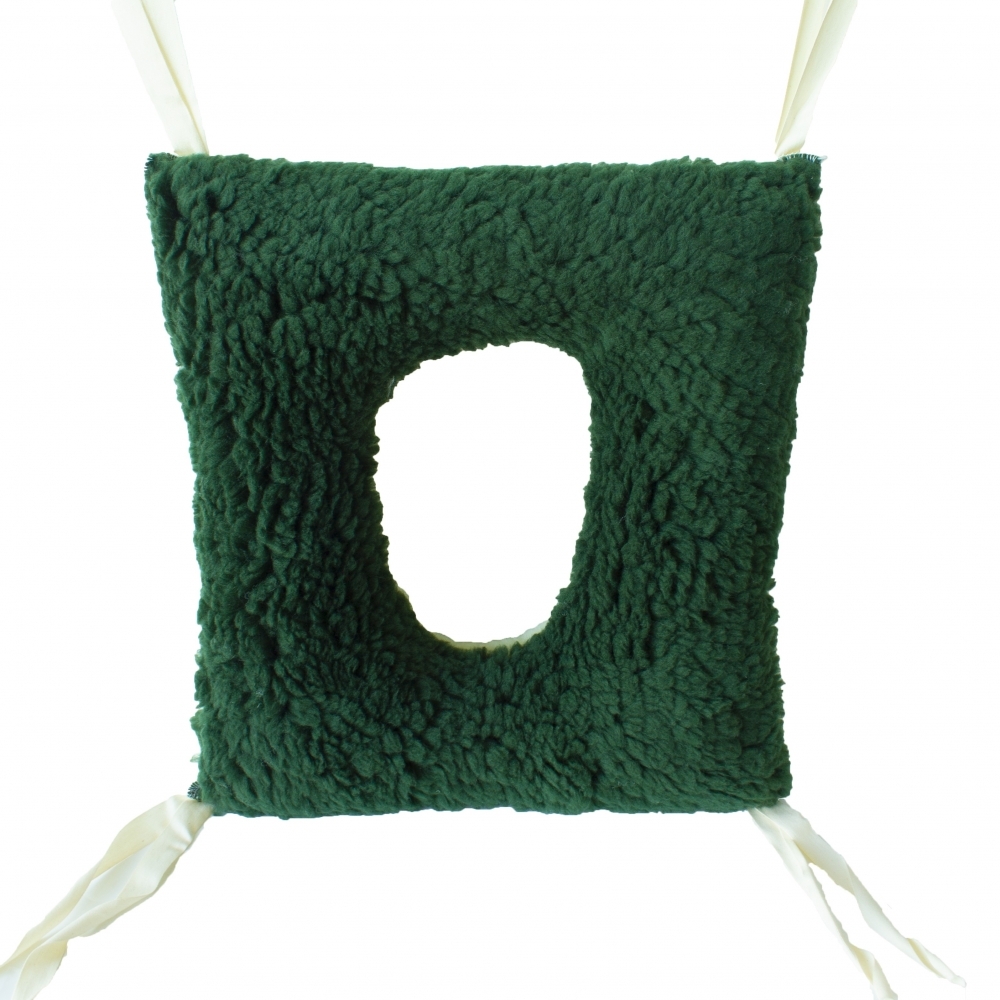 Cuscino antidecubito quadrato, con foro centrale, cuscino per carrozzina, double face, 44 x 40 x 12 cm (Ortotex)