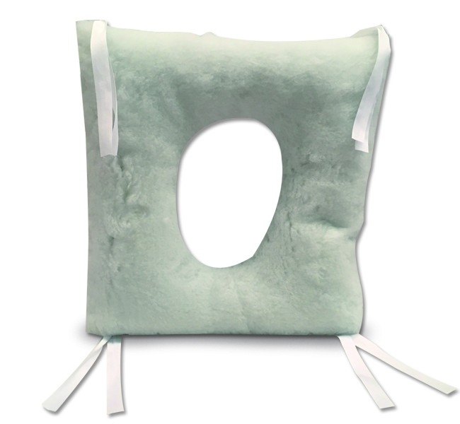Cuscino antidecubito, con foro centrale, cuscino cervicale, 44x44x9cm (Ortotex)