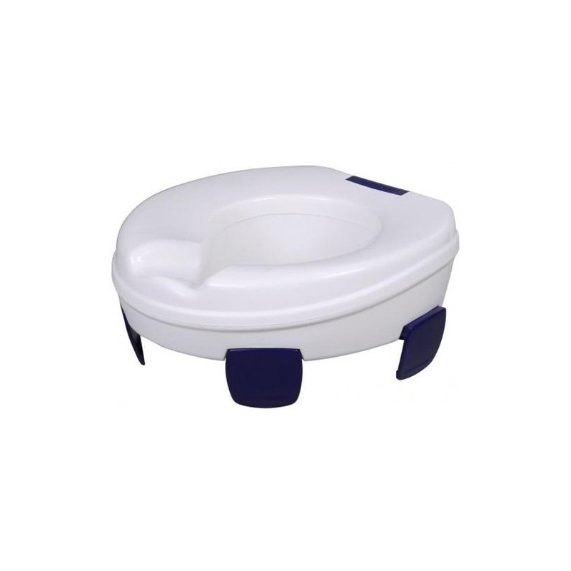 Rialzo morbido per wc, alzawater senza coperchio, rialzo di 11 cm, ganci laterali (Herdegen)