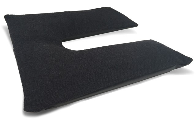 Cuscino antidecubito, a ferro di cavallo, galleggiamento liquido, 40x40x6cm, 125kg max (Ortotex)
