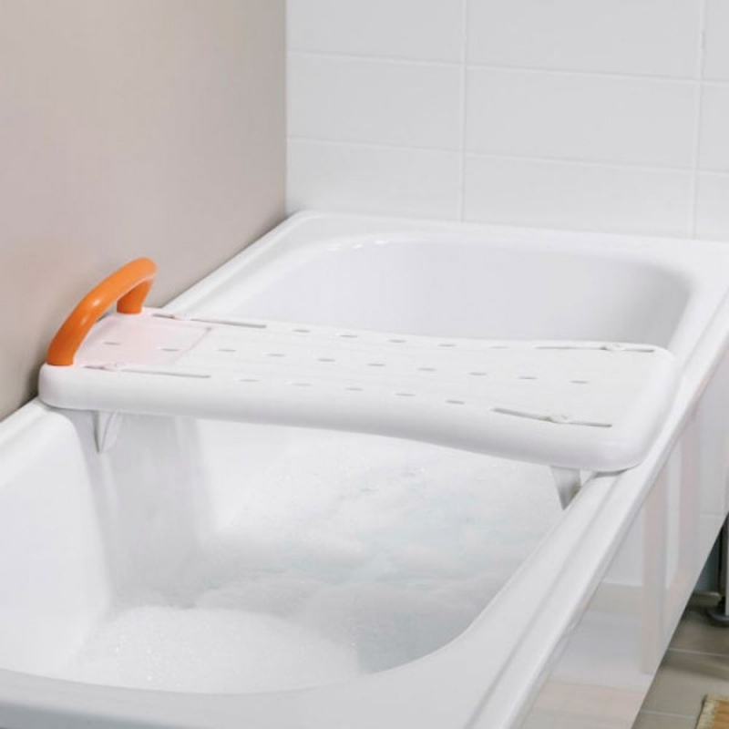 Sedile per vasca da bagno, Accessori per bagno, Plastica resistente, Bianco