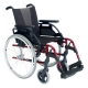 Sedia a rotelle in alluminio | Colore Rosso | ruota 24" | Breezy Style - Foto 1