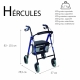 Deambulatore per anziani | Pieghevole | Alluminio | Freni sull'impugnatura | Seduta e supporto | 4 ruote | Hércules | Mobiclinic - Foto 2