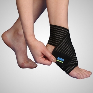 Fascia elastica per caviglia, Distorsione caviglia, 80 cm, Emo