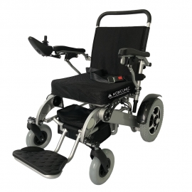Sedia a rotelle elettrica | Pieghevole | Alluminio | Auton. 34 km | 24V | Leggera | Troya Plus | Mobiclinic