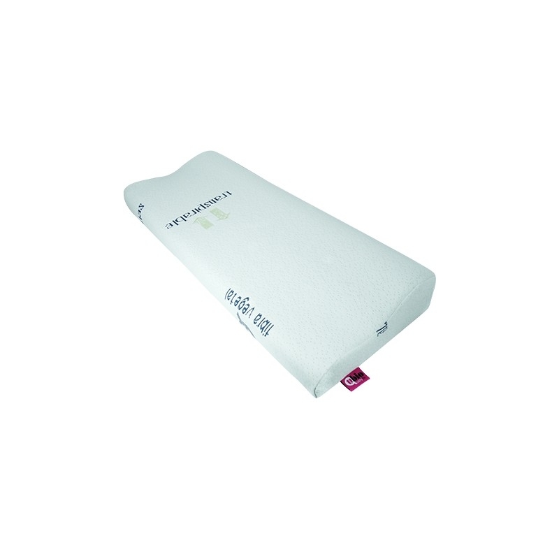 Cuscino cervicale in memory foam, 70x30x10 cm, forma anatomica, riposo e comfort