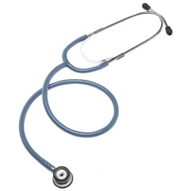 Doppia campana modello neonatale stetoscopio neonatale Duplex tubo blu
