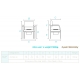 Sedia con WC XXL | Fino a 160kg | Bariatrica | BEST'UP ocean - Foto 4