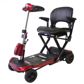 Scooter per disabili | Sistema automatico con telecomando | Auton. 15Km | 24V | Rosso | Ulises | Mobiclinic