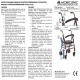 Deambulatore pieghevole | Seduta e schienale | Alluminio | Cesta | Per anziani | Bordeaux| Prado | Mobiclinic - Foto 12
