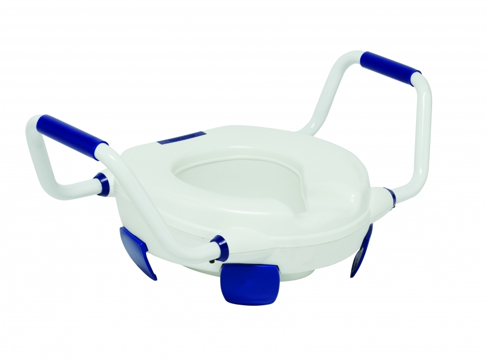 Rialzo wc, alza water, con braccioli, senza coperchio, comodo, wc standard (Herdegen)