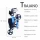 Deambulatore per anziani | Freni sulle maniglie | Sedile e schienale| Trajano | Deluxe | Mobiclinic - Foto 13