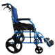 Sedia a rotelle | Pieghevole | Alluminio | Poggiapiedi rimovibile | Blu | Pirámide | Mobiclinic - Foto 3