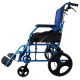 Sedia a rotelle | Pieghevole | Alluminio | Poggiapiedi rimovibile | Blu | Pirámide | Mobiclinic - Foto 4