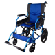 Sedia a rotelle | Pieghevole | Alluminio | Poggiapiedi rimovibile | Blu | Pirámide | Mobiclinic - Foto 5