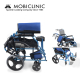 Sedia a rotelle | Pieghevole | Alluminio | Poggiapiedi rimovibile | Blu | Pirámide | Mobiclinic - Foto 8