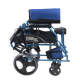 Sedia a rotelle | Pieghevole | Alluminio | Poggiapiedi rimovibile | Blu | Pirámide | Mobiclinic - Foto 10