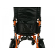 Sedia a rotelle pieghevole | Alluminio | Freno a leva | Poggiapiedi | Braccioli | Arancione | Piramide | Mobiclinic - Foto 2