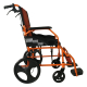 Sedia a rotelle pieghevole | Alluminio | Freno a leva | Poggiapiedi | Braccioli | Arancione | Piramide | Mobiclinic - Foto 2