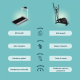 Ellittica | 8 resistenze | Schermo LCD | Manubri ergonomici | Pedali antiscivolo | ATLAS | Mobiclinic - Foto 7