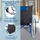 Sedia a rotelle pieghevole | Ruote grandi | Leggera | Ortopedica | Blu | Alcázar | Mobiclinic - Foto 5
