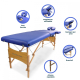 Lettino da massaggio pieghevole | Poggiatesta| Portatile | Legno | 186x60 cm | Blu | CM-01 Light | Mobiclinic - Foto 5