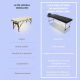 Lettino per massaggio portatile | Poggiatesta | Pieghevole| Alluminio | 186x60 cm | Nero | CA-01 Light | Mobiclinic - Foto 6