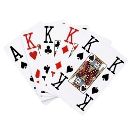 Mazzo di carte | Carte da poker | Misura grande |