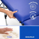 Lettino da massaggio portatile| Poggiatesta | Pieghevole| Blu| Alluminio| 186x60 cm |CA-01|Light | Mobiclinic - Foto 1