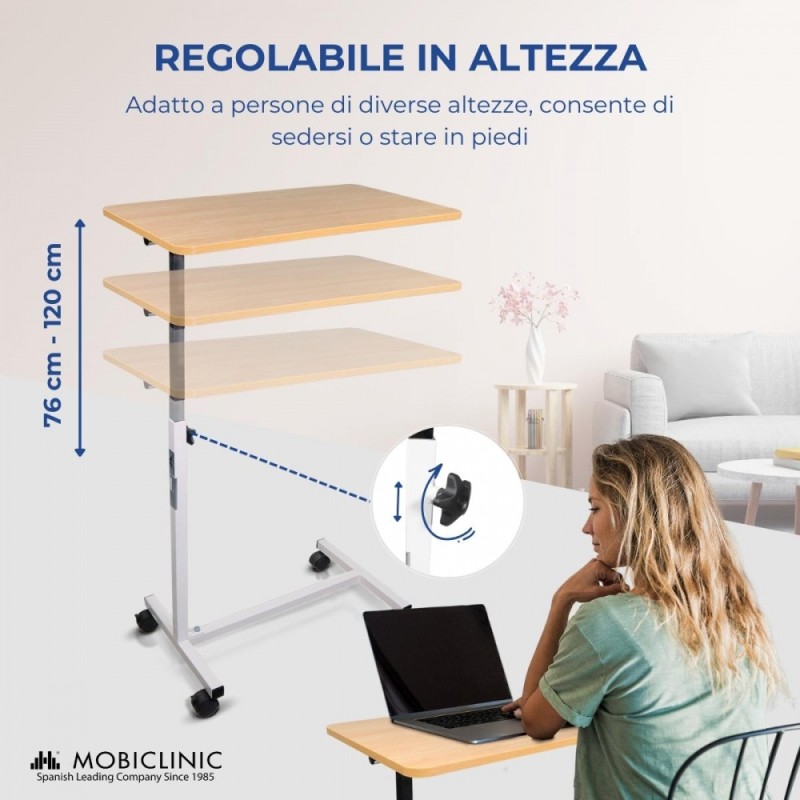 Tavolino servitore ad altezza regolabile - Servo - Bionic