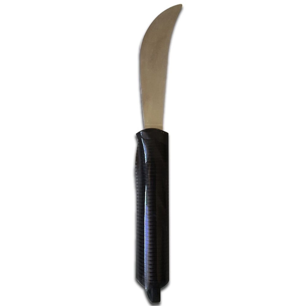 Coltello pieghevole lateralmente, posate per disabili, ergonomico, acciaio inox (Mobiclinic)
