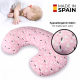 Cuscino per gravidanza | Cuscino da allattamento a forma di U | Ipoallergenico | 75x45x18 cm | Fabbricato in Spagna | Mobiclinic - Foto 1