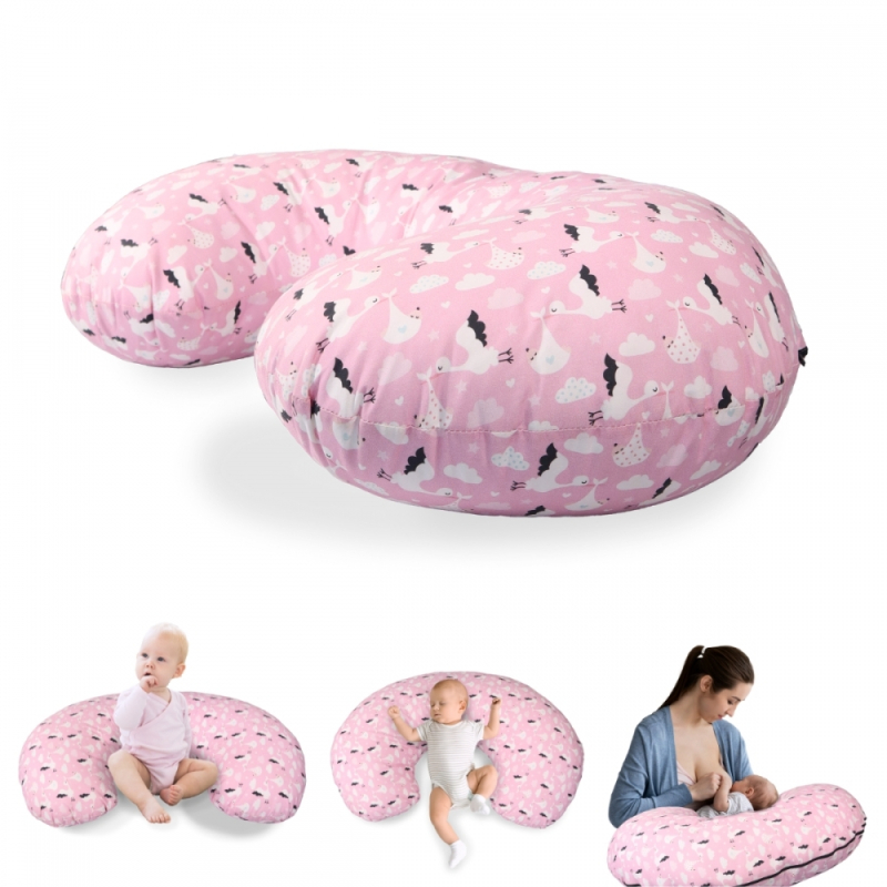 Cuscino per gravidanza, Cuscino da allattamento a forma di U, Ipoallergenico, 75x45x18 cm, Fabbricato in Spagna