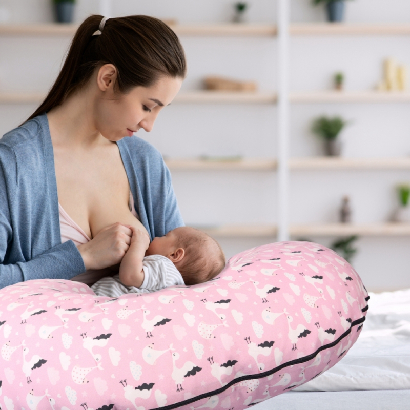 Cuscino per gravidanza, Cuscino da allattamento a forma di U, Ipoallergenico, 75x45x18 cm, Fabbricato in Spagna