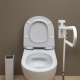 Maniglione bagno | Impugnatura doppia | Rimovibile | Sicurezza | Regolabile in altezza | Alluminio | Mobiclinic - Foto 14