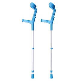Stampella ortopedica | Bastone canadese | Doppia regolazione | Colore: blu | Pack: 2 unità | BCR