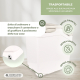 Contenitore per mangimi | 8 Kg - 20 L | Chiusura sicura | Con ruote | Include paletta e misurino | Bianco | FeedPet | Mobiclinic - Foto 7