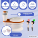 Toilette per bambini | Con suono | Secchio estraibile | Da 1 a 6 anni | Antiscivolo | Arancione | ToiKid | Mobiclinic - Foto 7