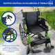 Sedia a rotelle | Alluminio | Verde| Schienale diviso| Bracciolo pieghevole | Bolonia| Pieghevole |Mobiclinic - Foto 6