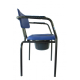 Sedia con water e braccioli | Sedia wc con schienale separato | Blu | New Club/Even - Foto 4