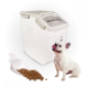 Contenitore mangime | 8 Kg - 20 L | Chiusura ermetica | Con ruote | Include pala e dosatore | Bianco | FeedPet | Mobiclinic - Foto 1