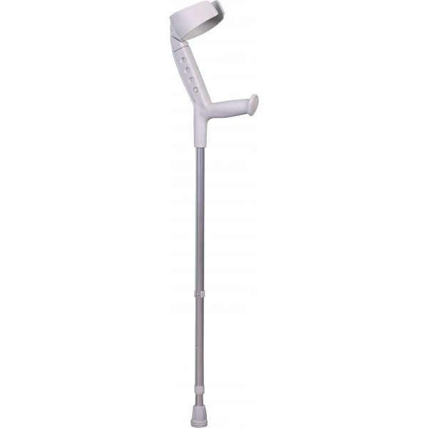 Stampella bi-regolabile con gomitiera articolata, alluminio e polipropilene, fino a 150kg, progress ii (Herdegen)